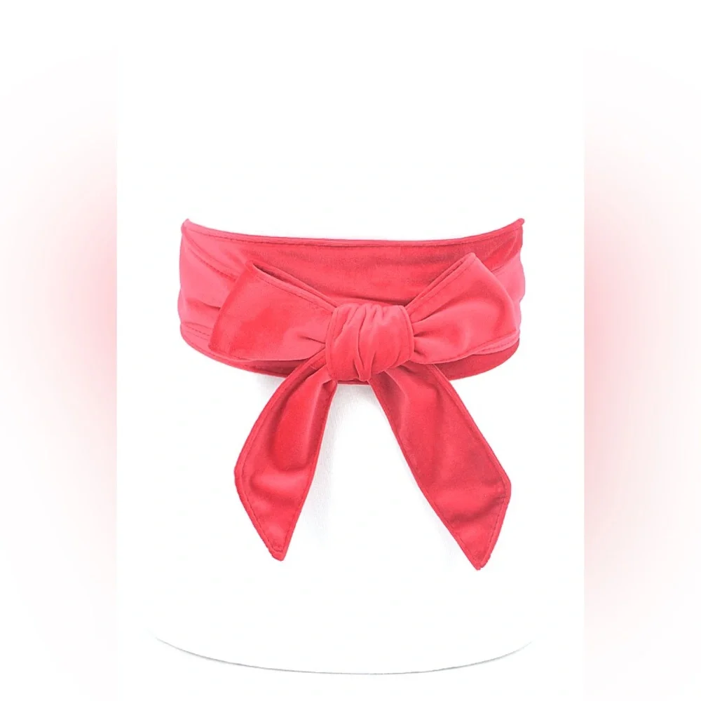Velvet Kimono Obi Wrap Statement Belt